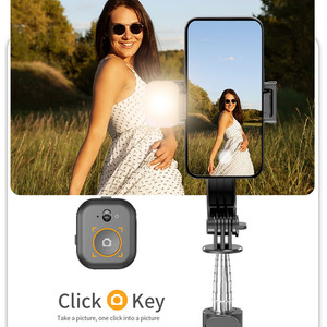 Bewin q21s Selfie Stick điện thoại mini cầm tay Selfie Stick Tripod với Fill ánh sáng có thể tháo rời điện thoại CLIP máy tính để bàn điện thoại chủ - Product Image 3