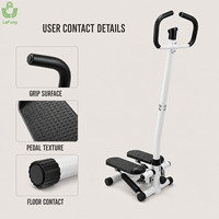 Steppeur hydraulique compact avec poignée et écran LCD pour la remise en forme à domicile, assortiment pour la vente au détail et en ligne