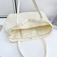 Vente en gros de sacs fourre-tout en toile élégants avec logo brodé sur mesure sac à bandoulière en toile bleu marine Society Shopping