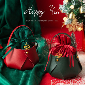 Nuova Creativa Borsa Regalo <span class=keywords><strong>di</strong></span> <span class=keywords><strong>Natale</strong></span> in Pelle e Velluto, Sacchetti per Mele della <span class=keywords><strong>Vigilia</strong></span> <span class=keywords><strong>di</strong></span> <span class=keywords><strong>Natale</strong></span>, Cesto <span class=keywords><strong>di</strong></span> Caramelle, Pacchetto Regalo <span class=keywords><strong>di</strong></span> <span class=keywords><strong>Natale</strong></span> - Product Image 3