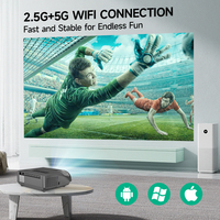 Offre Spéciale 1450 Ansi haut-parleur sans fil Audio Home cinéma Durable Portable mini projecteur multimédia 4k LCD