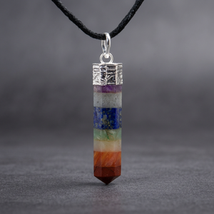 Colgante de Cristal de los Siete Chakras al por Mayor, Piedra Preciosa Natural, Tema de Hadas, Decoración para el Hogar, Regalo - Product Image 3