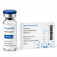 Étiquette personnalisée pour flacon pharmaceutique, étiquette adhésive pour petit flacon, emballage de produits pharmaceutiques avec impression durable et imperméable