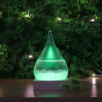 Veilleuse LED 3D rechargeable par USB, lampe d'humeur avec Base en bois RGB et verre, vente en gros, idéal pour chambre d'enfant
