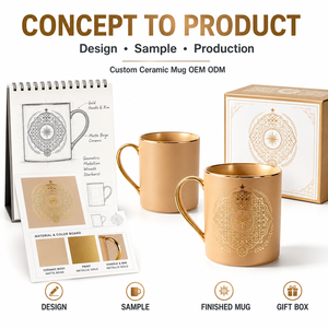 Taza de Café de Terracota Premium con Grabado, Caja de Regalo Corporativa, Empaque Personalizado, Proveedor Mayorista de Artículos para Bebidas - Product Image 1