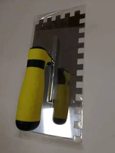 Paleta de acero inoxidable <span class=keywords><strong>para</strong></span> baldosas de enyesado de hormigón, muesca cuadrada de 12mm - Product Image 3