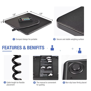 Plateforme de pesage numérique pour colis postaux, écran LCD ABS, pesage, OEM/ODM personnalisable, balance postale - Product Image 6
