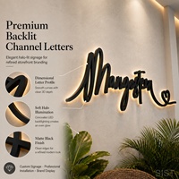 Lettres en relief 3D personnalisées rétroéclairées par LED, étanches IP65, contrôlées par Bluetooth, avec Google Assistant, pour enseignes de bar et devantures de magasins