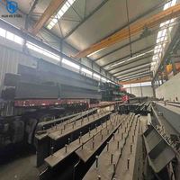 Vigas de Acero Q355 para Techos de Edificios Prefabricados, Servicio Integral, Estructura de Construcción Estable Soldada a Medida