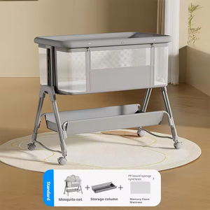 <span class=keywords><strong>Cuna</strong></span> Mecedora para Bebé con Altura Ajustable, <span class=keywords><strong>Cuna</strong></span> Colecho <span class=keywords><strong>Plegable</strong></span> y Portátil, Columpio para Bebé - Product Image 1