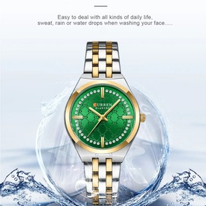 Montre à quartz CURREN 9096 originale pour femmes, élégante et tendance, en acier inoxydable, étanche, montre-bracelet pour femmes - Product Image 2