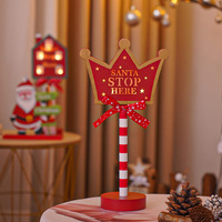 Lampada da Tavolo LED Creativa per Natale, Luce Notturna Decorativa per Camera da Letto, Illuminazione d'Atmosfera per le Festività