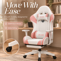 Chaise de gaming AOR avec tissu PVC 0.5, roulettes lisses, aspect minimaliste, idéale pour la maison, le bureau, le studio de jeu, l'usine, vente en gros