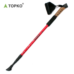 TOPKO Canne <span class=keywords><strong>pliable</strong></span> en liège et aluminium avec LOGO personnalisé Canne <span class=keywords><strong>télescopique</strong></span> antidérapante <span class=keywords><strong>Bâton</strong></span> <span class=keywords><strong>de</strong></span> <span class=keywords><strong>marche</strong></span> pour trekking - Product Image 6