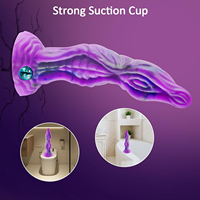 Dildo en silicone souple de 10 pouces, monstre extraterrestre dragon, avec ventouse, long plug anal S, 100% étanche