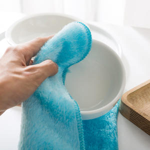 Chiffon de nettoyage double couche sans huile, serviette de cuisine absorbante, chiffons 300 GSM, vente en gros pour la maison - Product Image 5