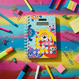 Agenda Personalizada con Diseño de Monstruo, Reutilizable, A5/A6, Encuadernación en Espiral, Impresión Digital, <span class=keywords><strong>Calculadora</strong></span>, Color Personalizado, Regalo para Estudiantes - Product Image 1