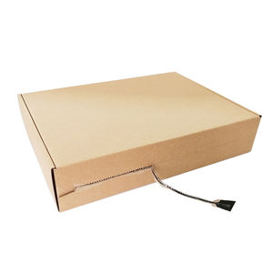 Caja de envío corrugado Kraft personalizable para comercio electrónico, tira adhesiva autosellada, resistencia, logotipo, personalización, embalaje de fábrica - Product Image 5