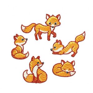 New High Quality Iron on Exquisite Embroidery Lifelike Cute fox Patch for Kid Clothes <b>Hat</b> <b>Bag</b> Decoration - Product Image 1