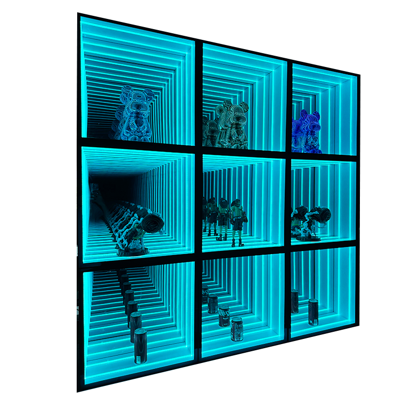 Abyss Mirror Thousand Layer Mirror Outdoor Billboard Lightbox Urgent Delivery Internet Celebrity Background Bar LED Tile Light