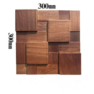 <span class=keywords><strong>Bois</strong></span> sculpté Mural Tangwood <span class=keywords><strong>bois</strong></span> massif mosaïque TV fond mur en <span class=keywords><strong>bois</strong></span> naturel bloc carré décoratif mur matériel lambris - Product Image 5