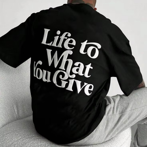 T-shirts pour hommes en <span class=keywords><strong>coton</strong></span> 100% lourd personnalisés, imprimés en relief, à manches courtes, avec logo surdimensionné, t-shirt surdimensionné pour hommes - Product Image 1