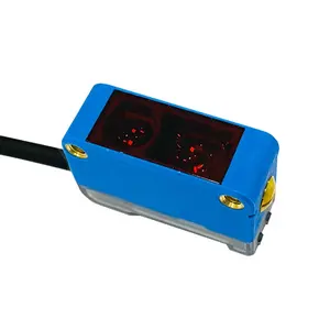 蓝色IP67防水方形光电开关dc12-24v NPN光学光电传感器
