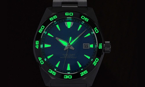 Reloj de Buceo de Lujo para Hombre, Edición Limitada, Resistente al Agua 20 Bar, Correa de Cuero Genuino, Mecánico Analógico Miyota, Acero Inoxidable, Color Azul Nieve - Product Image 1
