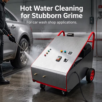 Nettoyeur haute pression électrique à eau chaude de 200 bars, chauffé au diesel