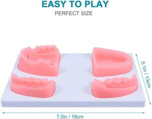 Peralatan pengajaran medis, kit latihan jahitan bedah gigi model kodok silikon gusi mulut - Product Image 2