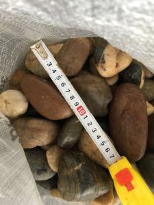 Paesaggio naturale comune alto lucido bianco bianco decorativo ciottolo fiume pietra di roccia per giardini - Product Image 4