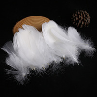 Plume d'oie naturelle pour artisanat artistique bricolage stylo aile coiffure Costume chapeau accessoire de cheveux carnaval fête mariage maison décor de noël