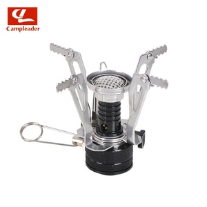 Réchaud à gaz compact en acier pour l'extérieur avec allumage électronique, cuisinière au butane portable pour le camping, le pique-nique, réchaud à gaz portable à 4 brûleurs - Product Image 1