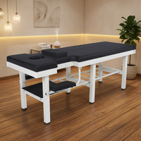 Lit de massage métallique multifonctionnel renforcé à six pieds, portable, pour hôpital