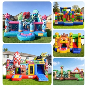 Bounce House with <b>Slide</b> Obstacle Course Inflatable Commercial Inflatable Bouncy Castle Jumping Castle for Children - Product Image 5