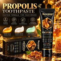 Dentifrice blanchissant personnalisé avec logo du fabricant, enrichi en extrait de propolis, soulage efficacement les maux de dents, dentifrice pour adultes