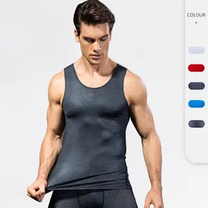 Boa qualidade Fitness Wrestling Roupas Sports Vest Plain Vest Gym Top Men Stringer Tank