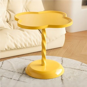 Luxury Modern Metal Pedestal Accent <strong>White</strong> <strong>Round</strong> Small Coffee Tea Corner End Sofa Side <strong>Table</strong> for Living Room - Product Image 1
