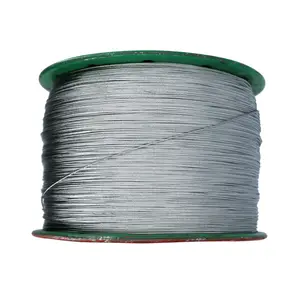 steel strand cable 7 steel rope wire 0.6mm 1.2mm 1.5mm Galvanized 1*7 steel wire rope