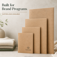 Bolsa de Embalaje de Ropa de Papel Kraft con Logotipo Personalizado, Suministro de Embalaje de Moda al por Mayor, para Equipos de Abastecimiento de Ropa
