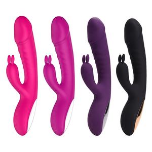 Kotak hadiah kemasan G Spot klitoris Stimulator kelinci wanita kelinci Vibrator seks realistis Dildo Vibrator untuk wanita - Product Image 2