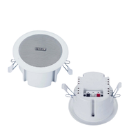 MINI Haut-parleur de plafond 3 pouces 3W 8ohm en plastique construit pour le système de musique de fond de café au détail