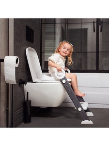 Adjustable Kids Toilet Trainer Seat With <b>Step</b> Ladder Wholesale <b>Foldable</b> Baby Potty Seat Ring Handles Training Chair Bulk - Product Image 2
