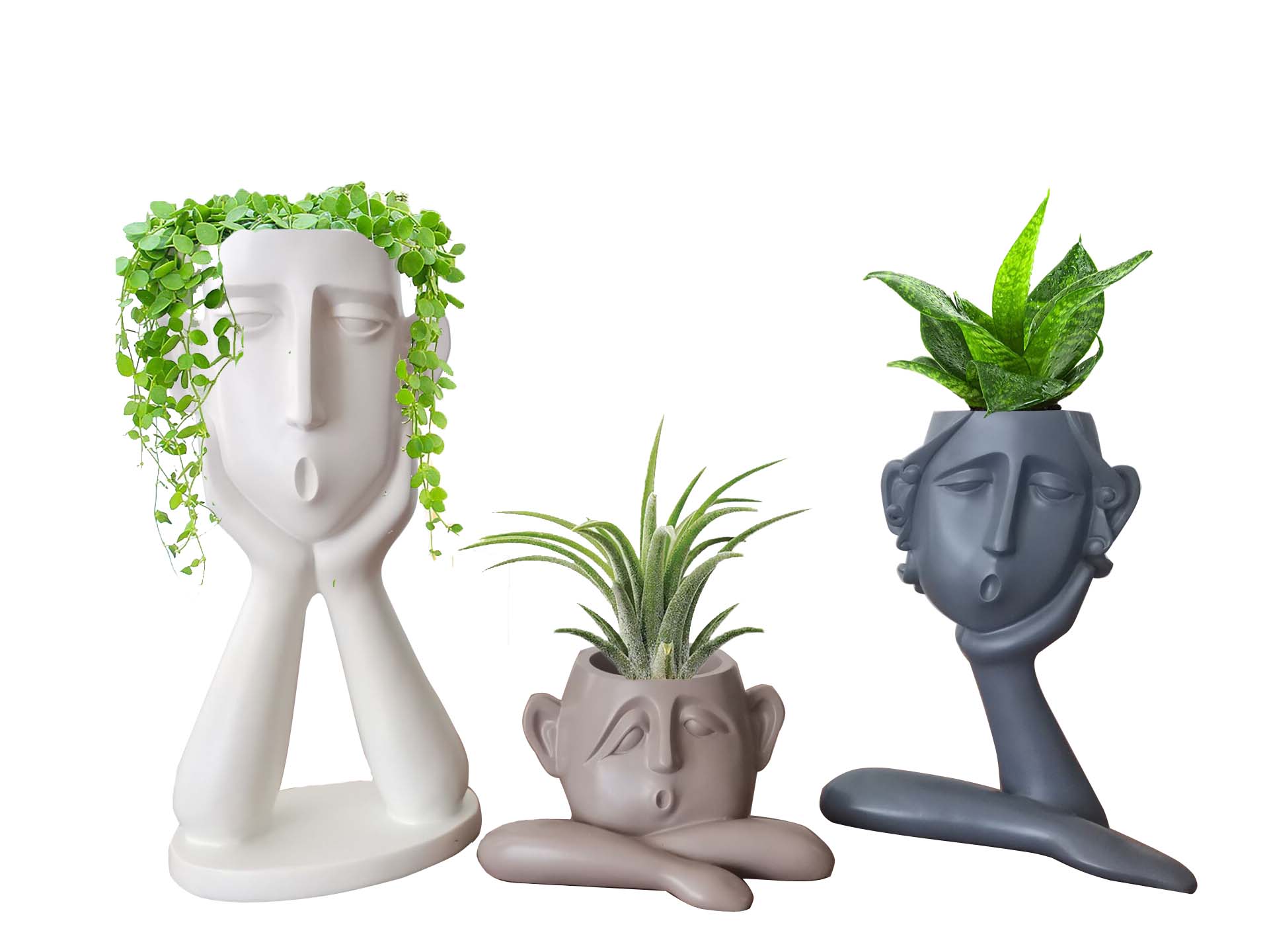 Wholesale Resin Face Planters - Perfect for Any Occasion