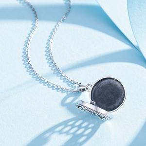 Plata de Ley 925 de la abeja de la miel personalizado diy personalizado foto medallón COLLAR COLGANTE - Product Image 4