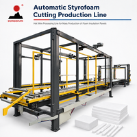Ligne de production automatique de découpe de polystyrène, ligne de traitement à fil chaud pour la production en masse de panneaux d'isolation en mousse