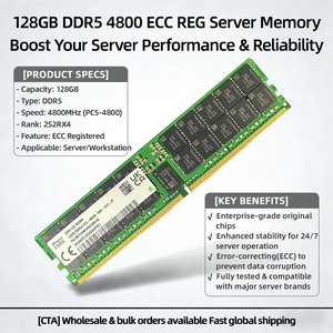 Memoria RAM para Servidor HMCT04MEERA129N AA 2S2X4 128G DDR5 REG ECC Original PC5-4800B-E Rdimm RDIMM 128g M321RYGA0880-COKBI Ddr5 2S2X4 - Product Image 4