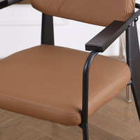 Chaise de salle à manger en métal au design industriel moderne avec cadre audacieux et dossier solide pour l'ameublement de restaurant