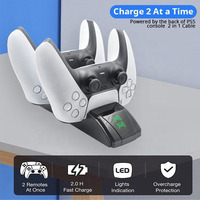 Station de charge double USB-C avec indicateurs LED pour manettes PS5 – Chargeur rapide pour manette de jeu