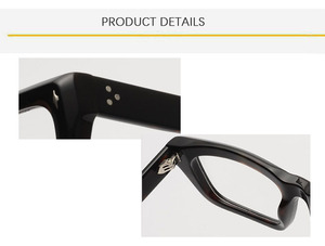 Monturas Ópticas Rectangulares de Acetato, Diseño Personalizado OEM ODM, Gafas Vintage de Lujo con Aro Completo para Unisex, Venta al Por Mayor - Product Image 3